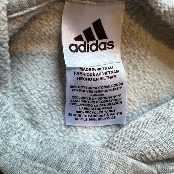 Adidas Hooded Color Block Sweatshirt Youth Boys Large 14-16 SALE 4/$20 - Picture 4 of 6